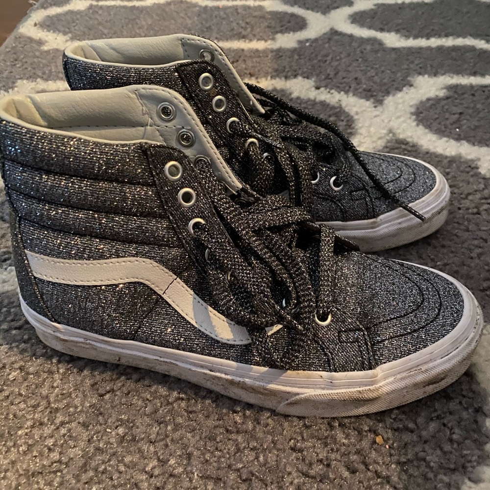 Glitter Vans High Tops